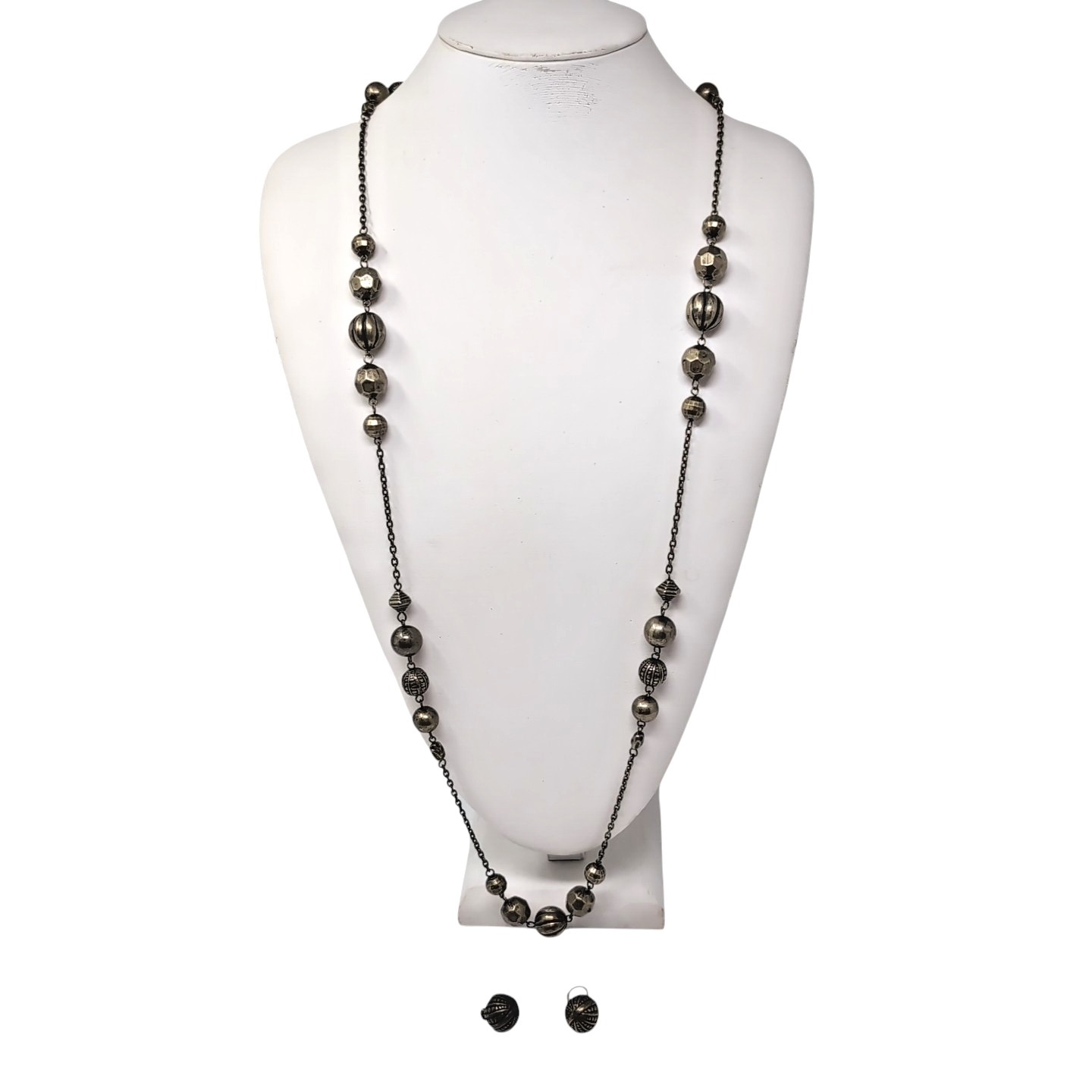 Decree Necklace Earrings Set Metal Bronze Color Fashion Jewelry New Nwt
